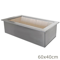 Braseiro Caixa Dupla todo em Inox 304 - Padrão 60x40cm interno - Cottage