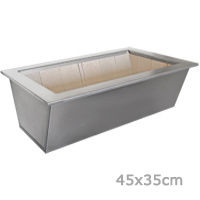 Braseiro todo Inox 304 - Padr�o 45x35cm interno - Cottage