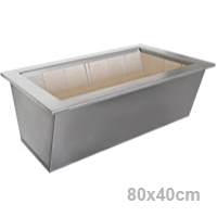 Braseiro todo Inox 304 - Padr�o 80x40cm interno - Cottage