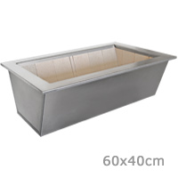Braseiro todo Inox 304 - Padr�o 60x40cm interno - Cottage