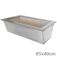 Braseiro galvanizado Borda Inox 304 - Padr�o 85x40cm interno - Cottage