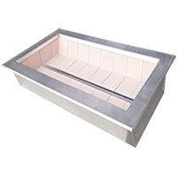Braseiro Parrila galvanizado borda Inox 304 - Padr�o 85x40cm interno - Cottage