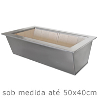 Braseiro todo Inox 304 - Sob medida at� 50x40cm interno - Cottage