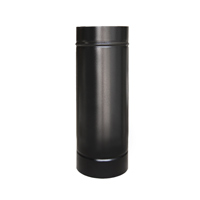 Tubo galvanizado e pintado preto D= 7" 50cm - Cottage