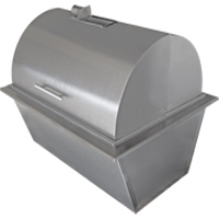 Churrasqueira a Bafo de embutir em inox 430 padr�o - 60x40cm interno