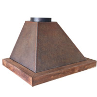Coifa para Churrasqueira Chapa R�stica com dormente 90x60cm D=10" - Cottage