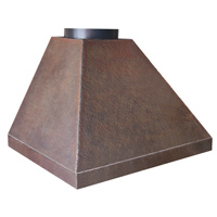 Coifa para Churrasqueira Chapa R�stica sem dormente 80x60cm D=10" - Cottage