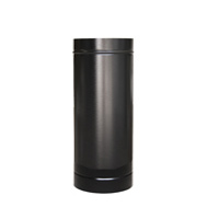 Tubo galvanizado e pintado preto D= 10" 50cm - Cottage