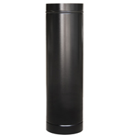Tubo galvanizado e pintado preto D= 10" 100cm - Cottage