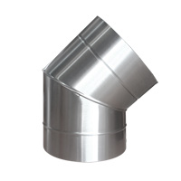 Curva de 45° em Inox 304 D= 10" - Cottage