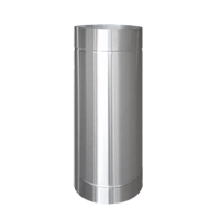 Tubo Inox 304 Escovado D= 10" 50cm - Cottage