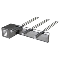 Grill girat�rio para encaixe no Suporte Inox 304 3 espetos - Padr�o 50x40cm