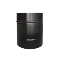 Tubo galvanizado e pintado preto D= 10" com 25cm - Cottage